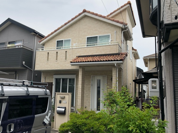 ベランダ壁を塗り分け！サンヨーハウジング（AVANTIA）外壁塗装｜名古屋市天白区