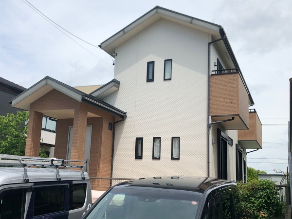 アクセント色をブルー系に！サンヨーハウジング(AVANTIA)外壁屋根塗装｜名古屋市天白区