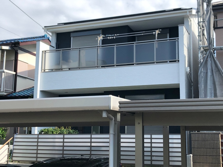 玉善で建てられた住宅の外壁塗装・屋根塗装　豊明市