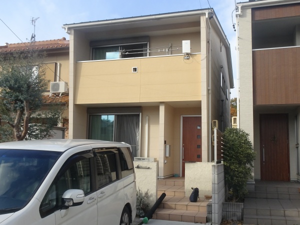 ウッドフレンズ住宅の屋根塗装、外壁塗装、門塀塗装　名古屋市守山区