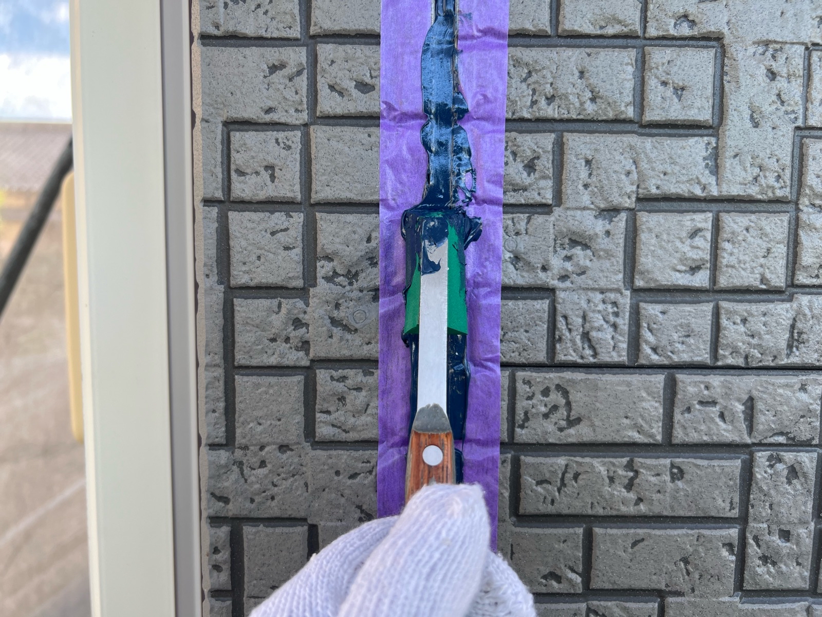 目地シーリング　ならし