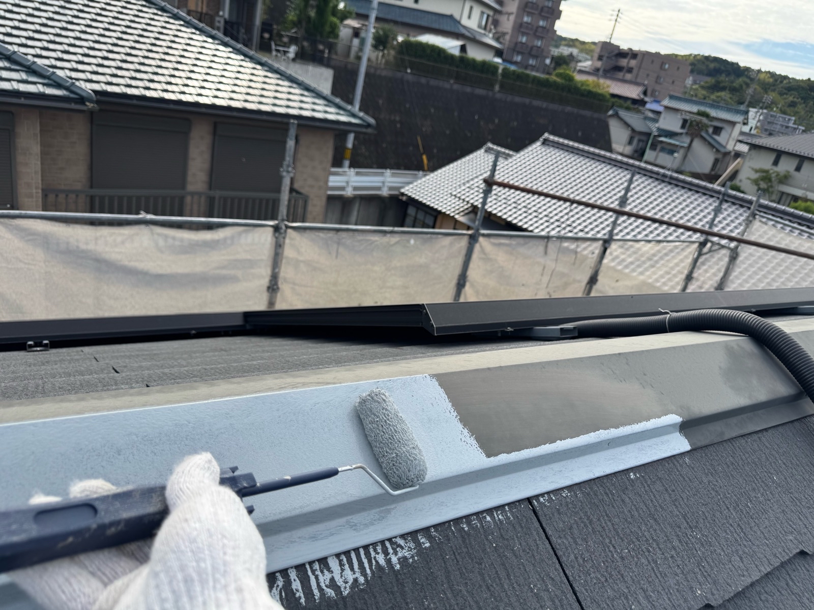 屋根板金　錆止め