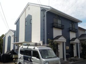 賃貸物件テラスハウスB屋根外壁塗装後