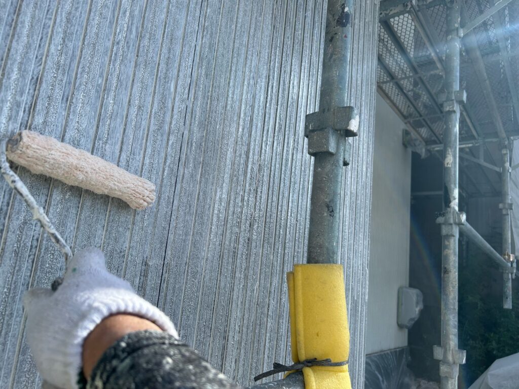 外壁下塗り2回目
