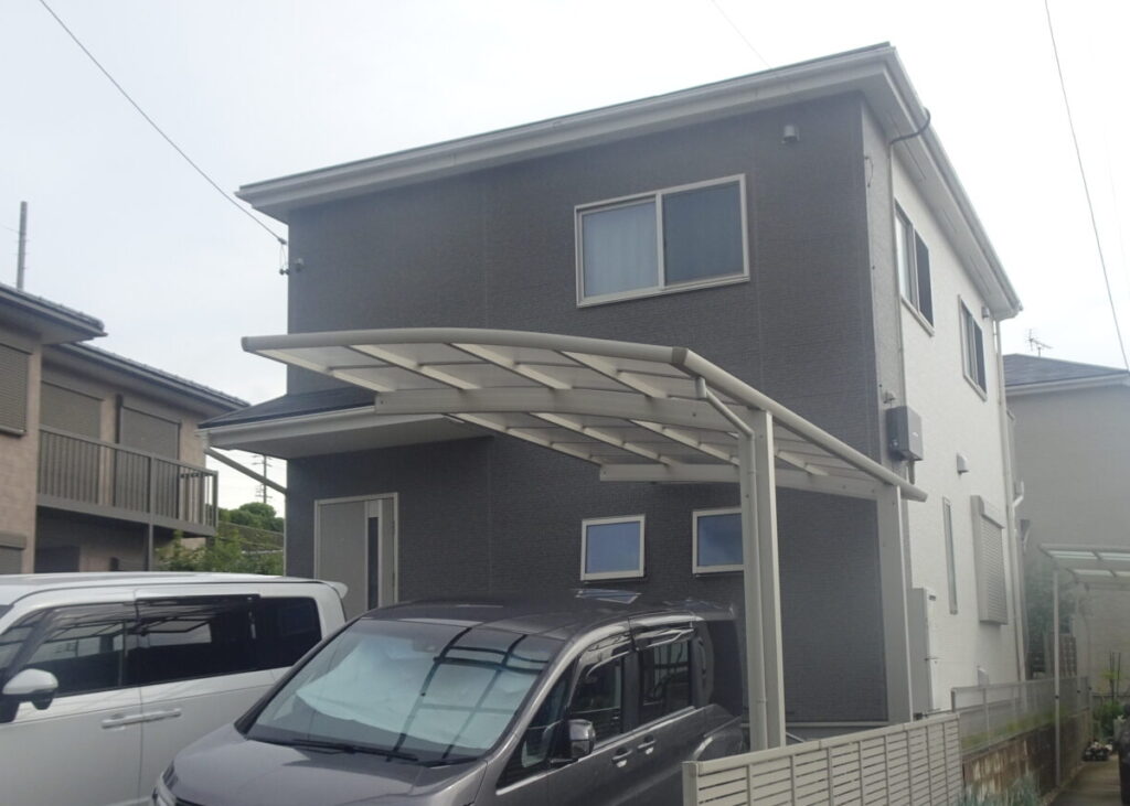 一建設住宅の屋根外壁塗装工事前