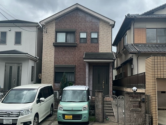 多彩柄のサイディングからツートンカラーへ外壁塗装・屋根塗装｜名古屋市緑区