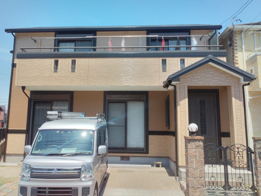 名古屋市港区屋根カバー外壁塗り替え後