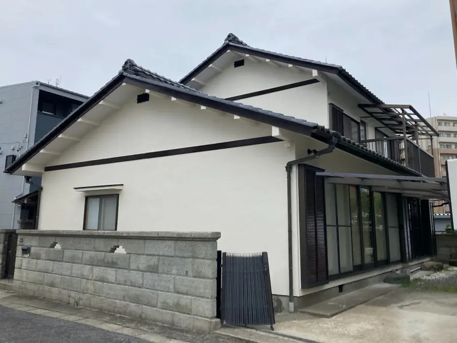 和風住宅の美観を取り戻す外壁塗装と瓦漆喰補修｜名古屋市天白区