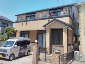 名古屋市港区屋根カバー外壁塗装工事後