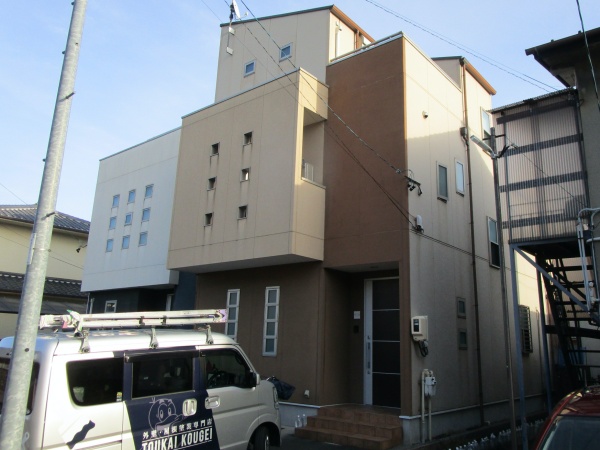 シックな雰囲気に！外壁・屋根塗装とバルコニー防水工事｜名古屋市昭和区