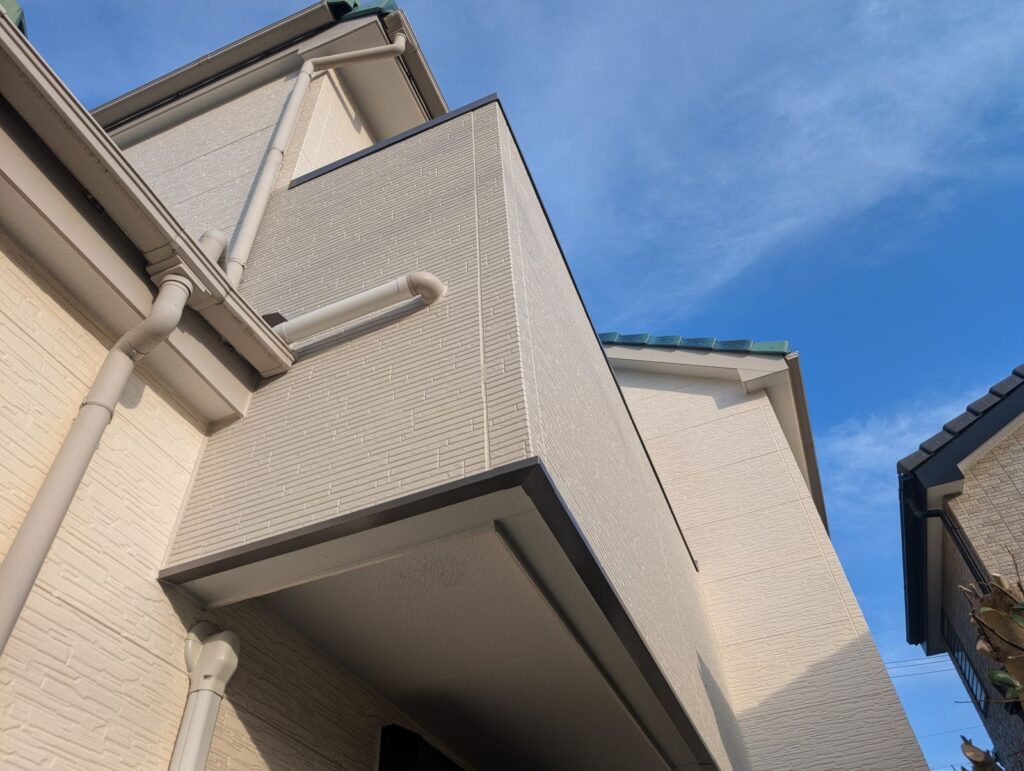 ベランダ外壁張り替え