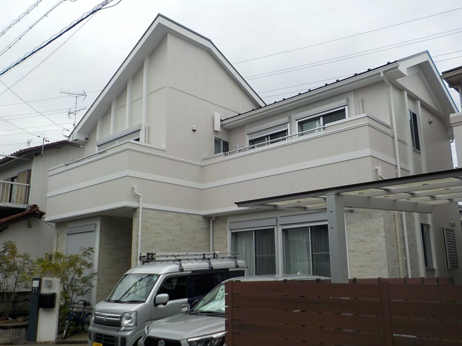 外壁・屋根塗装とベランダ防水で新築の美しさを取り戻す！稲沢市