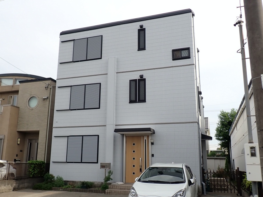 シルバーホワイトで美観回復！セキスイハイム外壁・屋根塗装｜名古屋市中川区