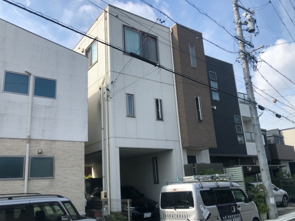 トヨタホーム3階建ての外壁・屋根塗装&屋上・ベランダ防水｜名古屋市西区