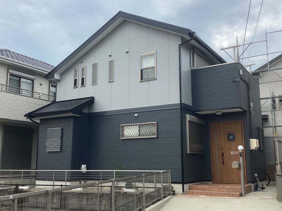 モノトーンカラーでスタイリッシュに一新！外壁塗装・屋根塗装｜名古屋市緑区