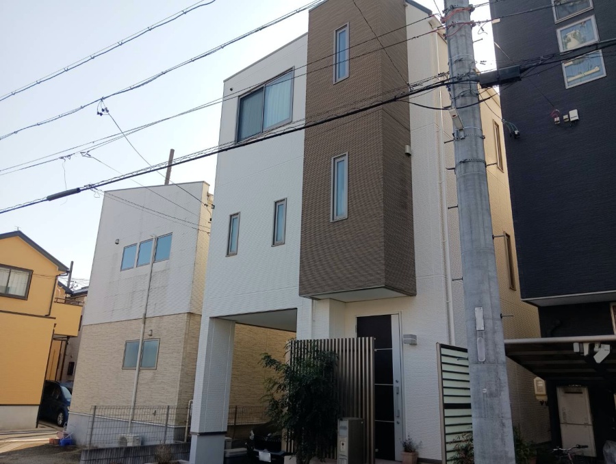 3階建てトヨタホーム外壁屋根塗装と防水工事後