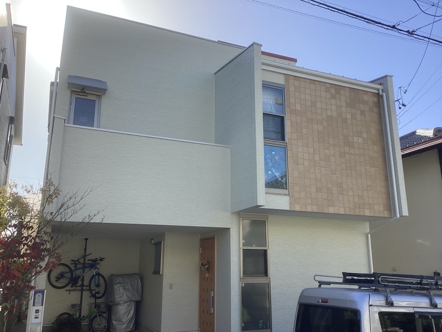 丁寧な塗り替えで新築時の美しさへ！バルコニー防水工事も同時施工｜名古屋市天白区