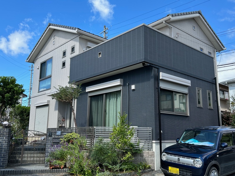 トヨタホーム外壁塗装と足場を活かしてバルコニー防水も同時に！員弁郡東員町