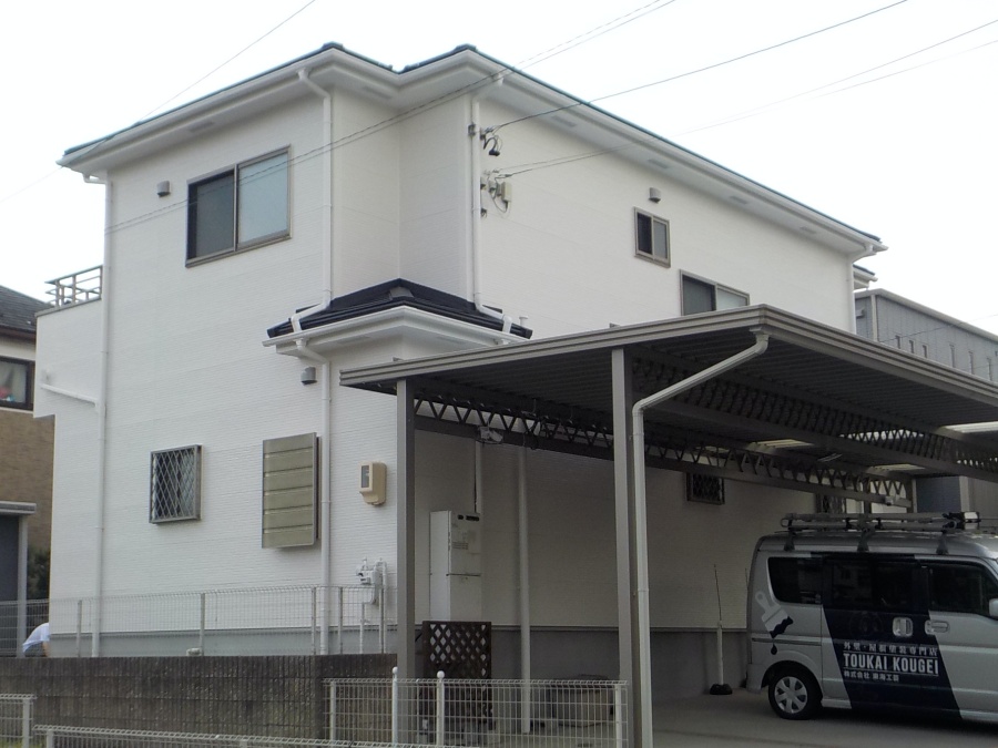 名古屋市緑区屋根カバー外壁塗り替え後